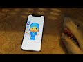 SB Movie: Shark Puppet plays Talking Pocoyo!