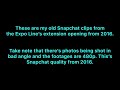 Throwback to 2016! - Expo Line Phase Two Snapchat clips