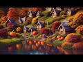 Autumn Village Halloween Ambience 🎃Halloween Ambience Music 2023 👻 Haunted Houses Village 🎃 Hobbits