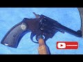 Colt WW II Era Revolver Restoration Deep Rust Pits Removed & Reblued.