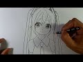 Cara menggambar anime untuk pemula || HATSUNE MIKU