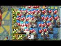 PVZ 2 Challenge 10 Plants Vs 100 Festive zombie with balloons Health 190 Who Will Win?