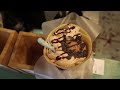 Crepe With Whipped Cream | Strawberry Cream Crepes | Korean Street Food