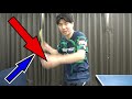 How to get the most reverse side spin serve (Hooking Service)[PingPong Technique]WRM-TV