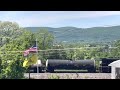 NS SD70ACC #1848 with howling turbo leads train upgrade - notch 8