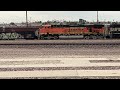 BNSF 3743 at Barstow CA w/ BN exc