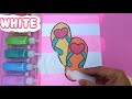 Flip Flop Shoes Coloring and Drawing Painting Learn Colors for Kids|Toddlers| PINK GIRL