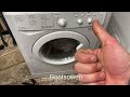 Another washing machine left on the kerb: Test wash: all the lights flashing: Indesit IWDC6125