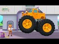 El  parabrisas roto de Bobby🚌😭 |🐸 Garaje de Gecko | Carros para niños | Vídeos educativos