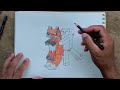 How to Draw | Fox and Steve from Minecraft