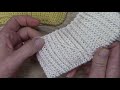 Half patent knitted differently