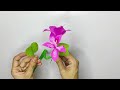 How To Make Bauhinia Variegata From Crepe Paper | Origami Flowering Art Easy Tutorial| Art and Craft