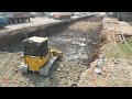Huge Rock Loading Fail Dump Trucks Clear Of Build Foundation Rad With Skills Work Dozer Komatsu D4C