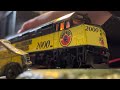 HO scale F40PH CAT   #2000 startup and idle