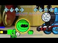 FNF NEW Geometry Dash 2.3 vs Thomas and Friends Sings Sliced Pibby | Fire In The Hole Railway Funkin