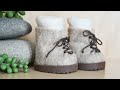 Gnome Boots / Dollar Tree Gnome Shoes / Hiking Boots / DIY Gnome Boots with Structure / Gnome DIY