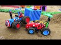 Diy tractor Bulldozer making mini Road | diy Crane rescues Train vs Helicopter in Accident | HP Mini