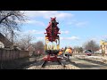 Heavy rail machinery - Lifting and removing old rail track panels [4K]