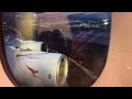 Qantas A380 | Night Takeoff from London (w/ glare)