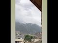 peacefull meditation music 🎶🎶 with flowers rains mountains ☔☔☔ Pakistan 🇵🇰 Post by Honey funny