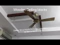 Wooden ceiling blocks | elegance | Modern wood art | Interior decoration | Home design |