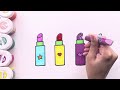 How to Draw Lipstick for Children, Toddlers💄 | Lipstick Drawing Tutorial | Makeup Drawing Easy