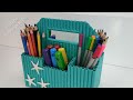 Organizer Pencil Bag - Diy Waste Paper Crafts
