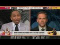 Max hides after his Kawhi-LeBron take & Stephen A. flips out | First Take