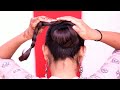 Easy and Unique Hairstyle For Daily Use / New Beautiful Cute Bun Hairstyle For Girls By Self