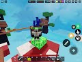 Playing Roblox bedwars