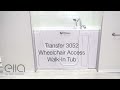 Ella's Bubbles: 30x52 Transfer Walk In Bathtubs with Door - Wheelchair Access Bathing for Handicap