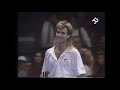 Boris Becker didn't like Andre Agassi's joke.  The ending is the best.              RR Master 1989