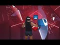 Beat Saber - playing Archspire - Metaquest2 - mixed reality using only my IPhone!