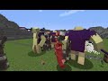 ALL ZOMBIES vs ALL SKELETONS vs ALL ENDERMEN in Minecraft Mob Battle