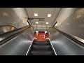 Sweden, Stockholm, Flemingsberg train station, 6X elevator , 9X escalator