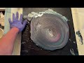 Fluid Acrylic Painting - Purple Galaxy