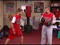 YouTube          Throwing combinations on the punch mitts