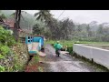 Heavy Rain and Thunder in July | Rainy atmosphere in cool village life | ASMR, Rain Sounds For Sleep