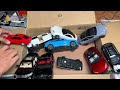 Box Full of Diecast Cars - Toyota, Tesla, Rolls Royce, Nissan, Police, Bus, Yaris