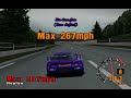 Gran Turismo 1 Mitsubishi GTO '92 Twinturbo top speed (267mph)