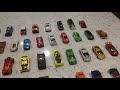 Several of my son's diecast car collection