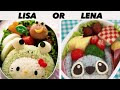 LISA OR LENA #20 ||╰☆☆ hello kitty vs stitch ✦𓂅ǂ✦ഒ⋆ || Pt.2 #lisa #lena #sanrio #disney