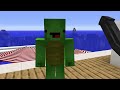 JJ Use DRAWING MOD with TV GIRL in Village! Mikey Tru to SAVE Camera WOMAN in Minecraft! - Maizen