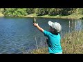 Excited Kid Catching Fish