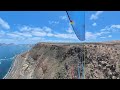 Paragliding near Los Giles, Las Palmas de Gran Canaria (4K HDR)