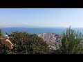 The city of Napoli on the Mediterranean Sea