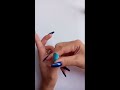 Easiest Temporary Paper Fake Nails that You Can Do at Home Incase of Need #shorts