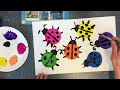 Color mixing ladybugs