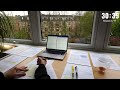 12+ HOUR STUDY WITH ME on A RAINY DAY⎢Background noise, 10 min Break, No music, Study with Merve