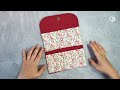 DIY Trifold wallet / Fabric purse wallet / no bias / sewing tutorial [Tendersmile Handmade]